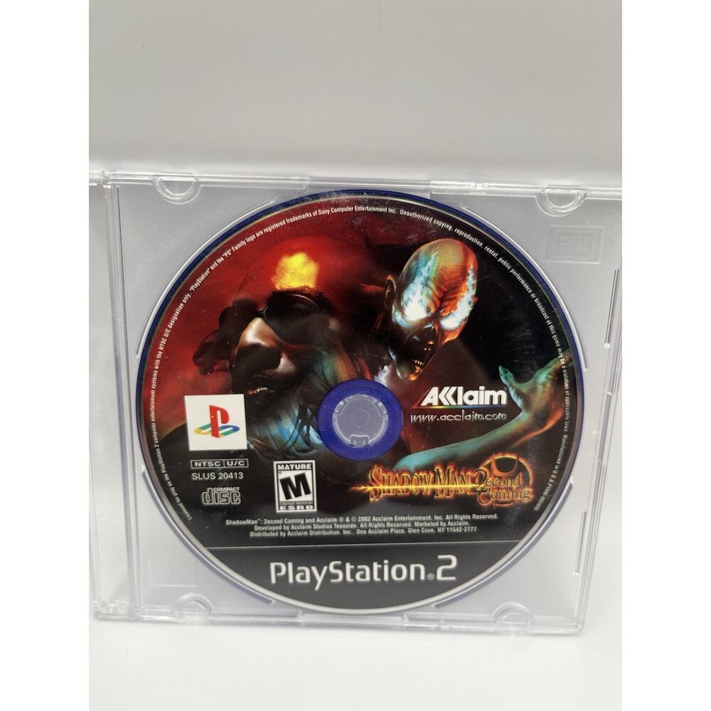 Shadow Man: 2econd Second Coming (PlayStation 2, 2002) PS2 Disc only Tested